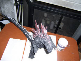 Godzilla 2000 Resin Model Paint Update 3