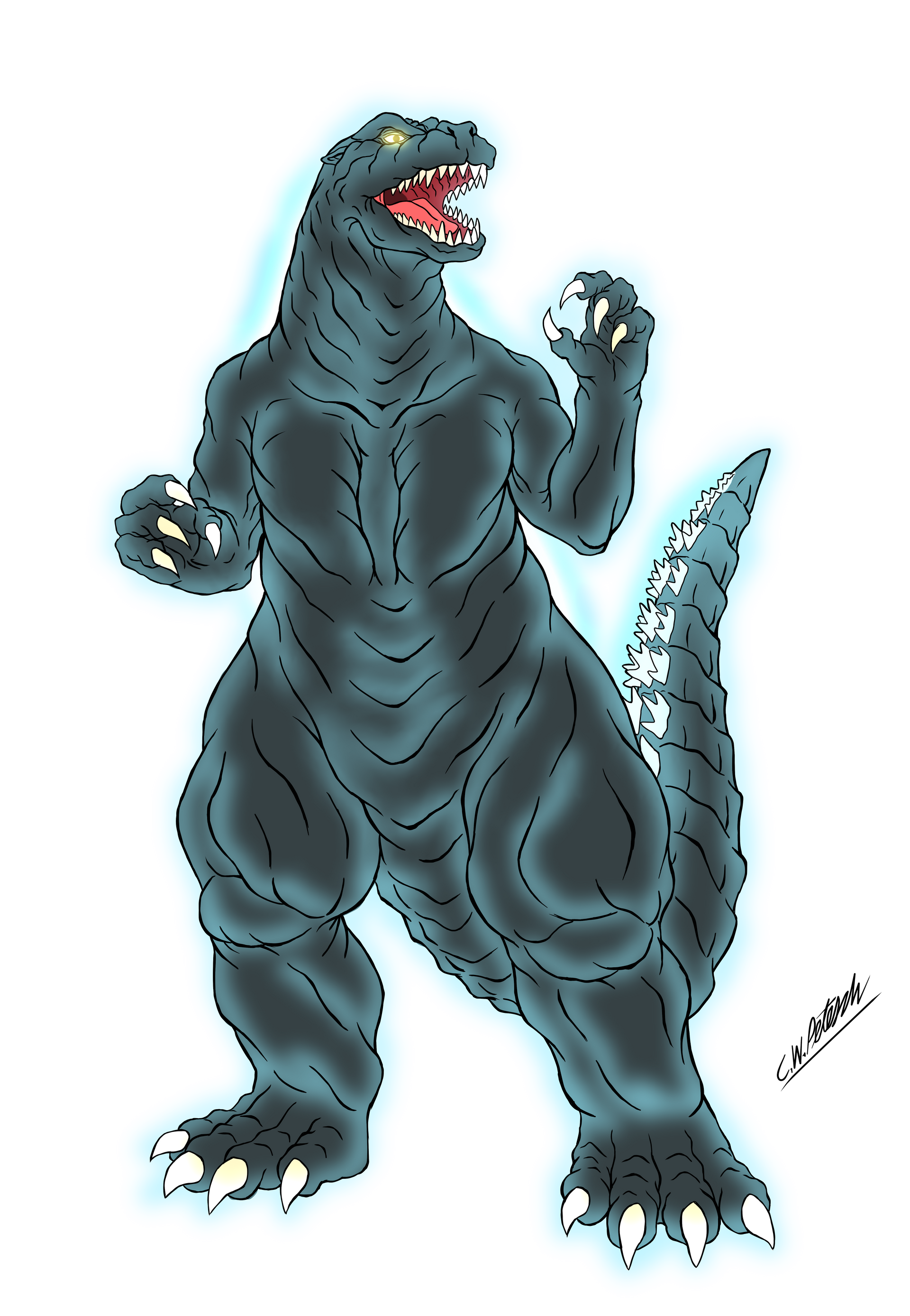 Cartoon Godzilla My Animated Godzilla Redesign by cwpetesch on DeviantArt