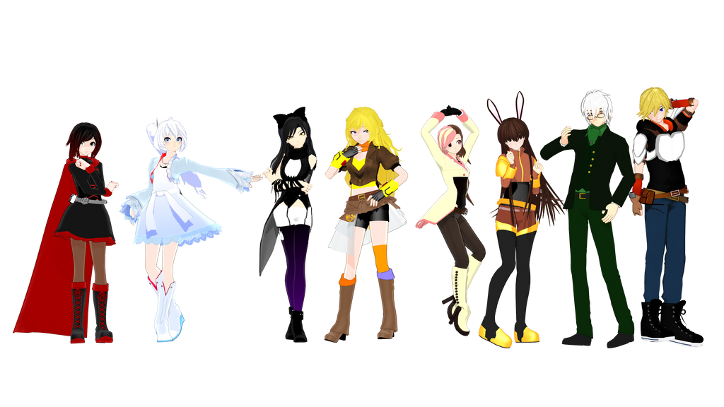 Md Rwby Base (MMDxRWBY) My RWBY Characters so far...(READ DESC) by naruchan101 on ...