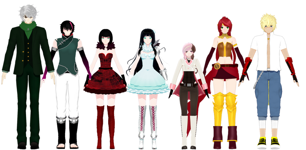 (MMDxRWBY) Upcoming model pack! by naruchan101 on DeviantArt