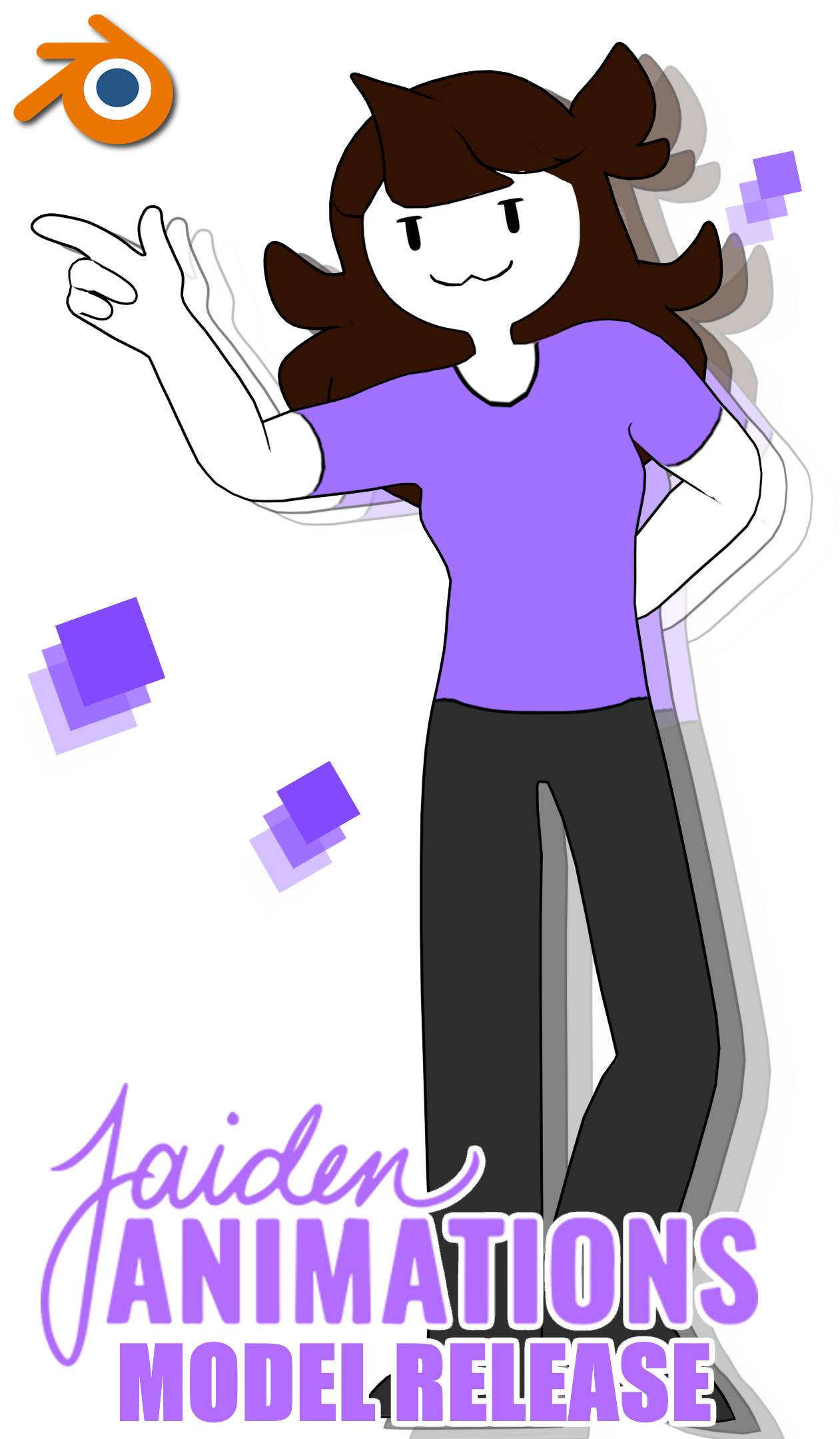 Jaiden Animations Model Release Render by DevCakeProductions on DeviantArt
