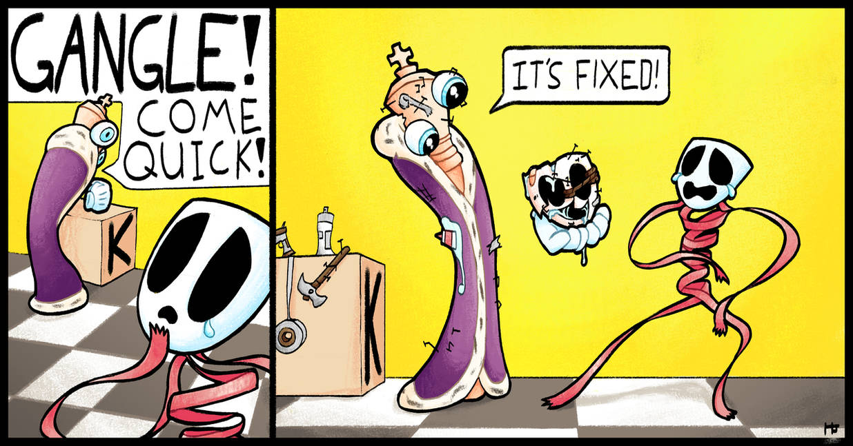 Mending Gangle's Mask by HotJoseph on DeviantArt