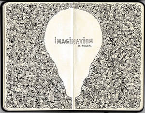 MOLESKINE DOODLES: Imagination is Power