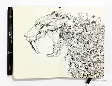 MOLESKINE DOODLES: Saber-tooth