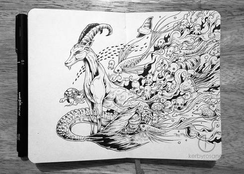 MOLESKINE DOODLES: Capricorn