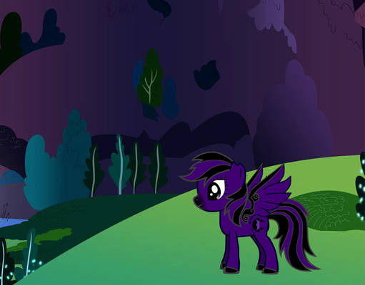 Oc pony Shades X with background