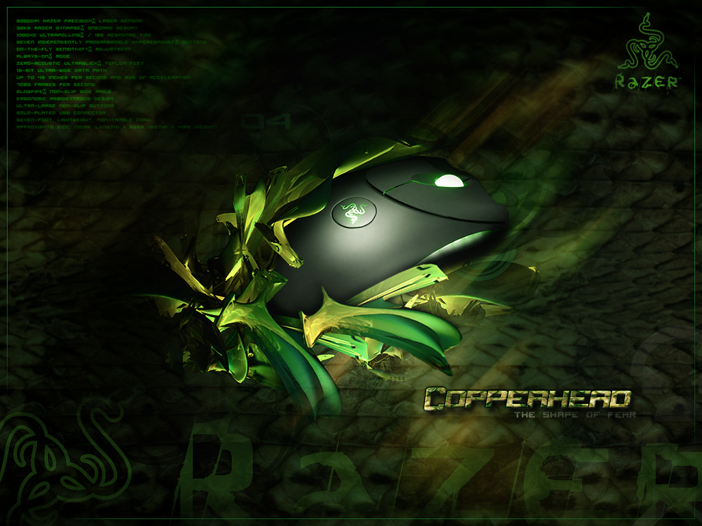 Razer Copperhead Wallpaper by thekellz on DeviantArt