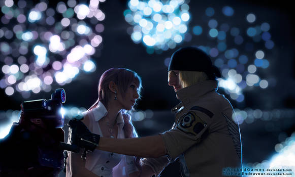 Snow x Serah cosplay