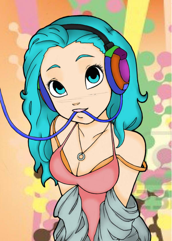 headphone girl