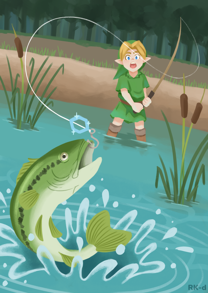 Link at the Fishing Hole