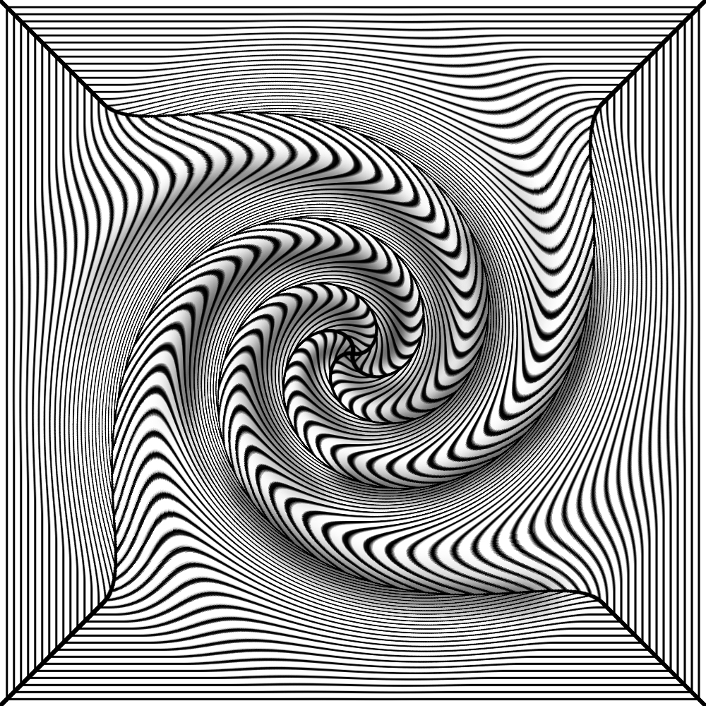 Black-White 3D twist