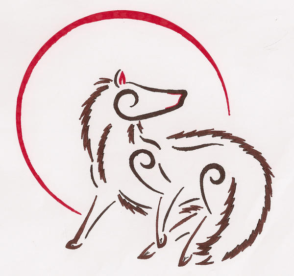 Red Moon Wolf Abstract by Doofus96 on DeviantArt
