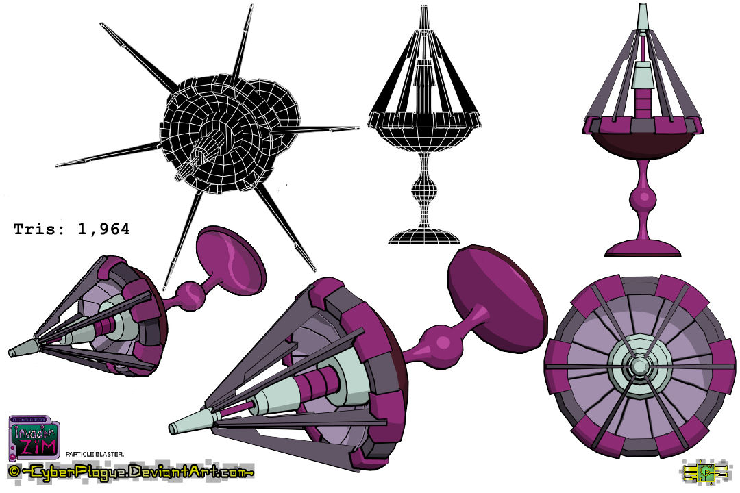 Particle Blaster - Model Sheet by cyberplague on DeviantArt