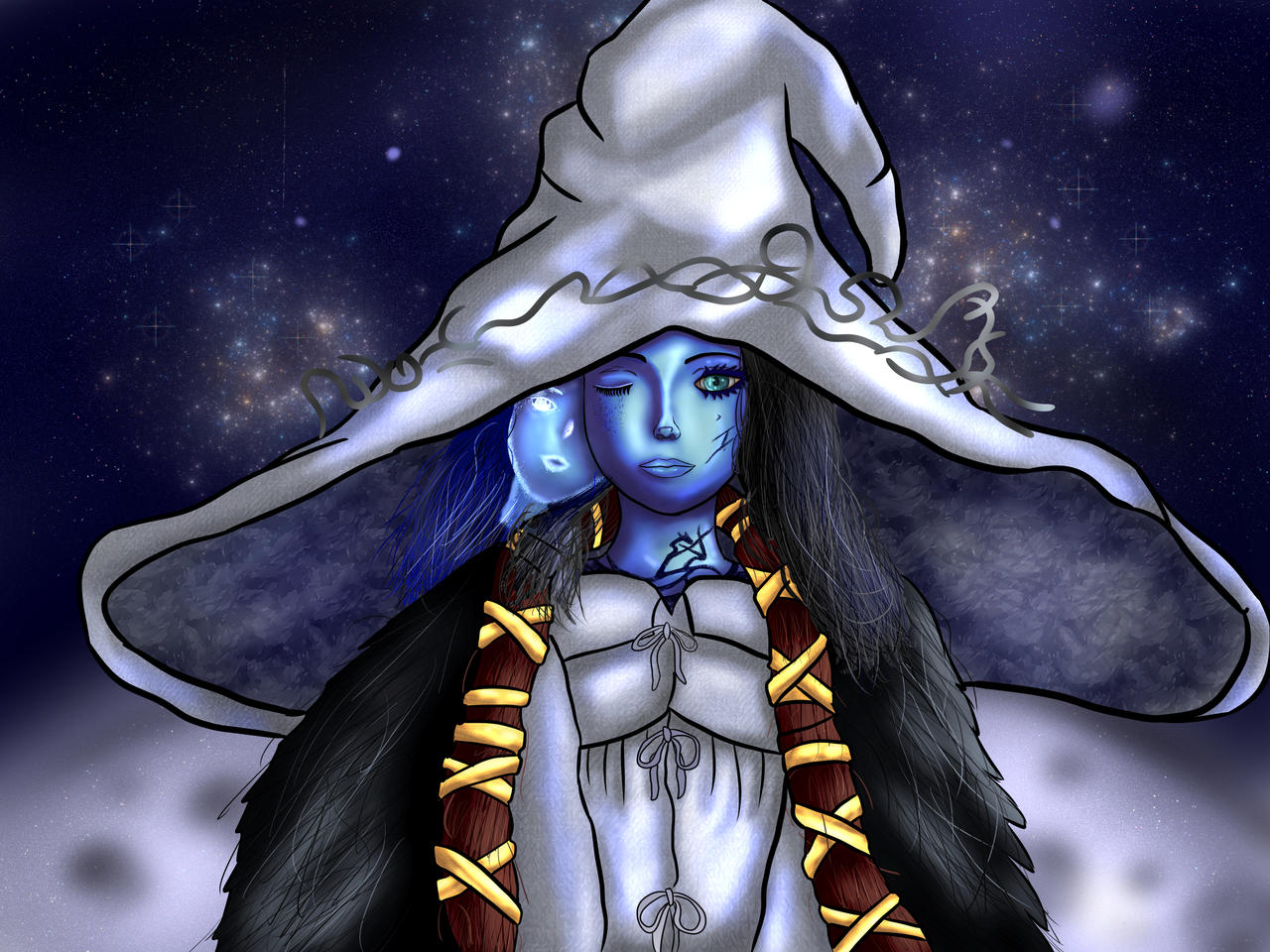 Simple Ranni Drawing Ranni by PonyuArts on DeviantArt