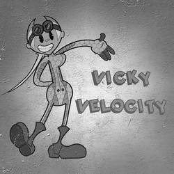 Toon Land Vicky Velocity (B/W)