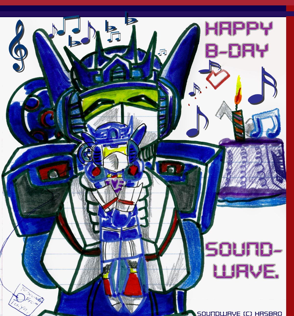 TF Happy Birthday Soundwave