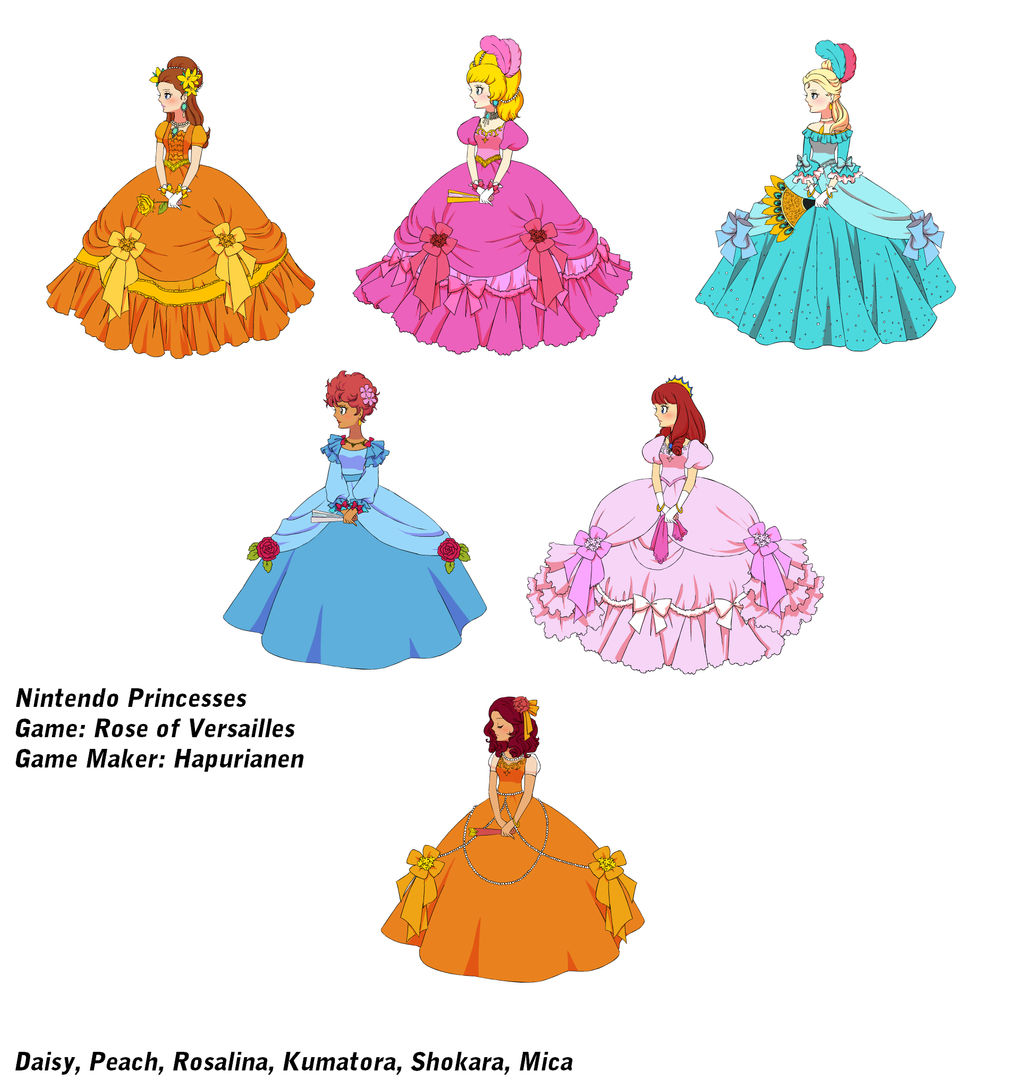 Nintendo Princesses by Taiya001 on DeviantArt