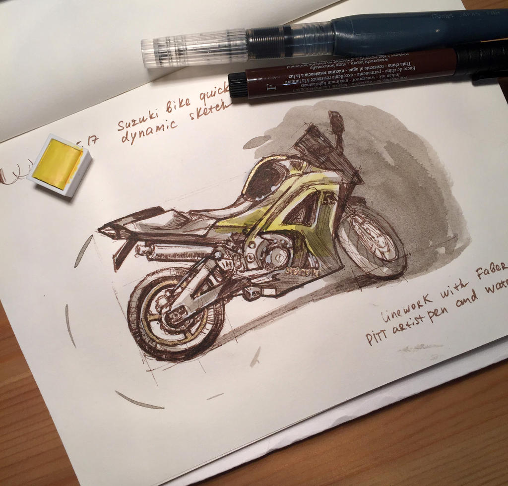 Suzuki motorcycle sketch Part1