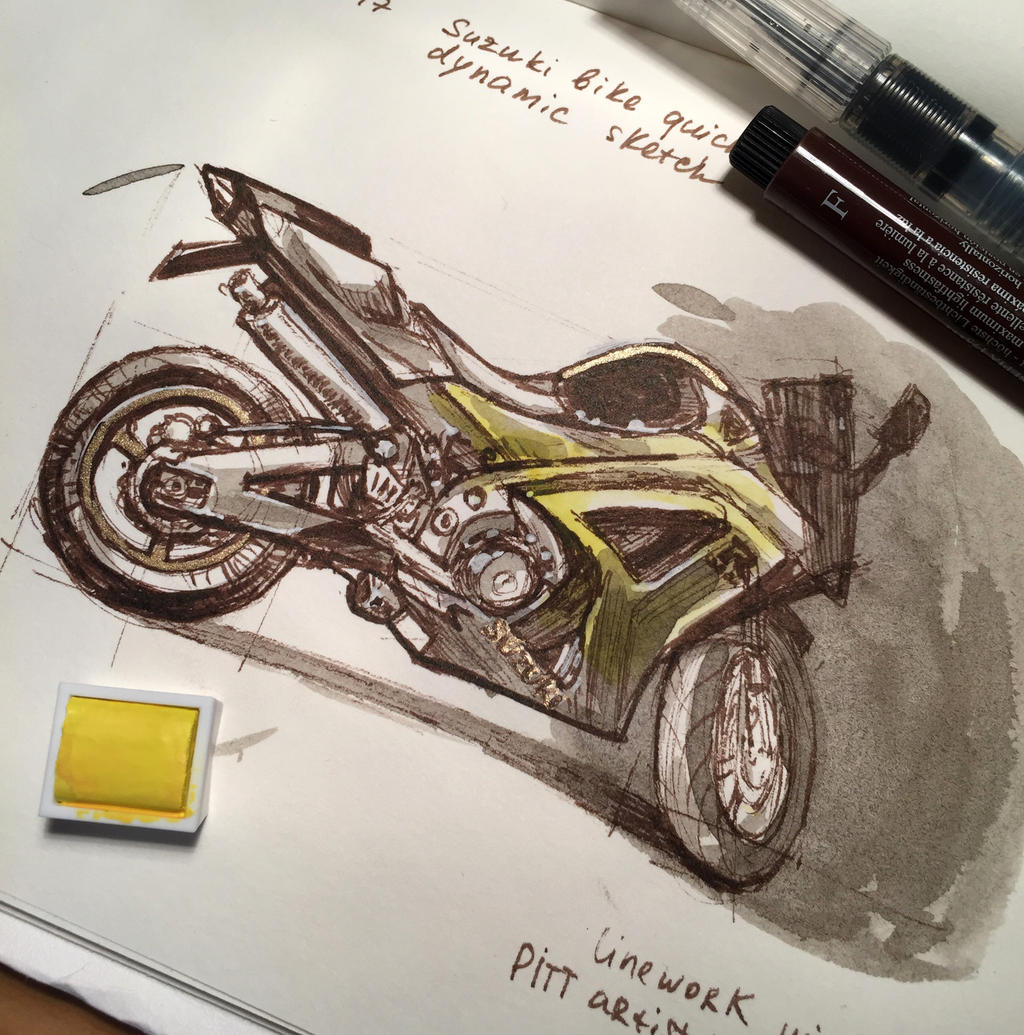 Suzuki motorcycle sketch Part2