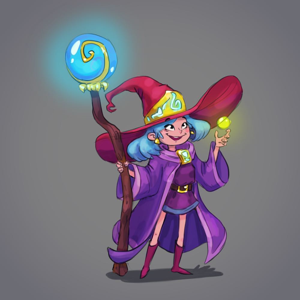 Magic Witch character design concept