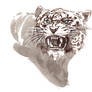White tiger print for sale