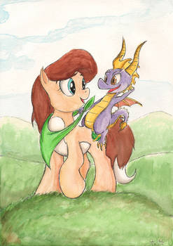 Spyro and Elora ponified