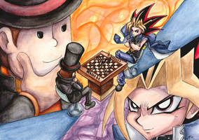 Professor Layton VS Yugioh