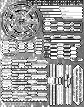 Transformers D20 character sheet page1