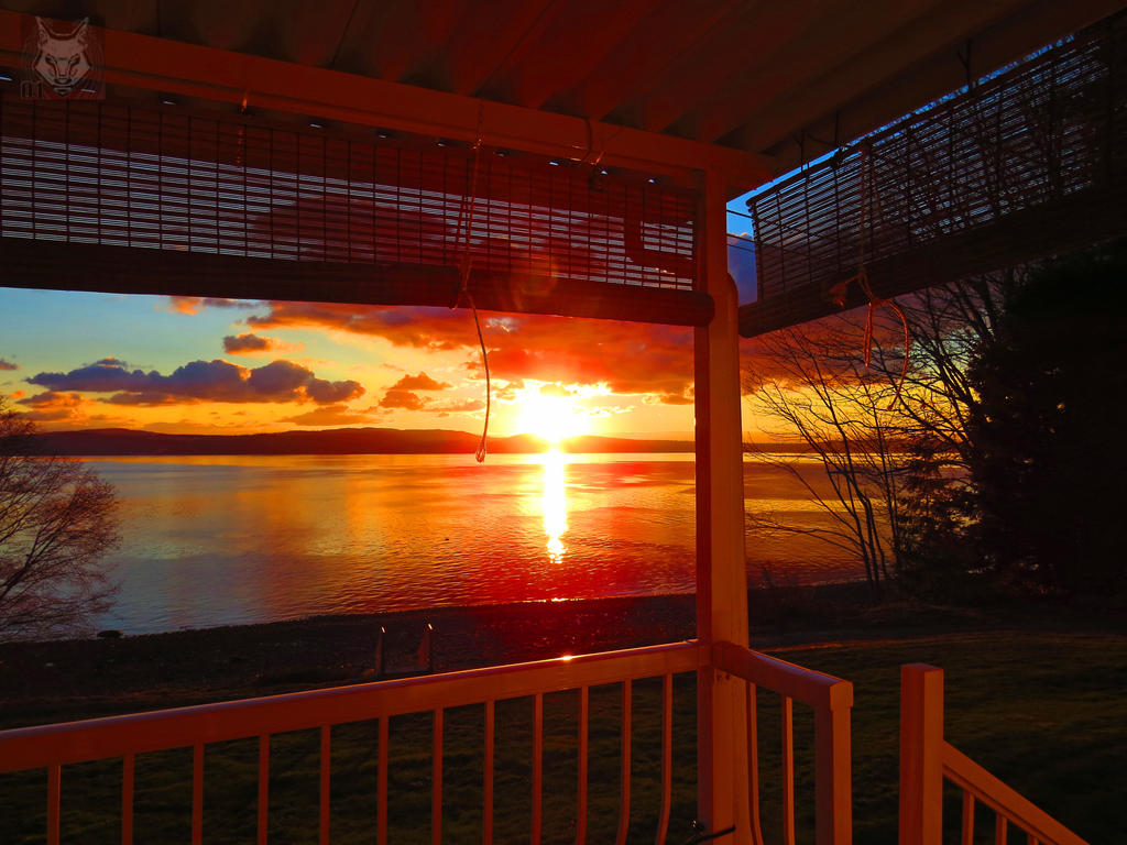 Sunset From Porch