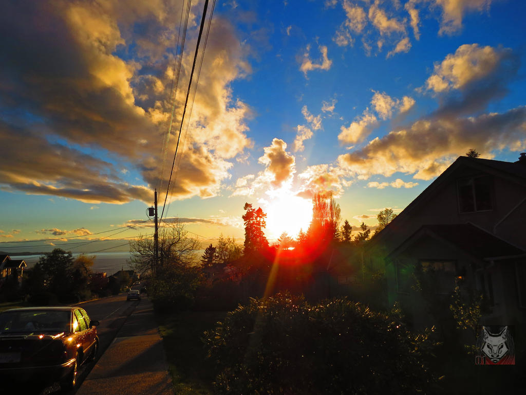 Sunset And Clouds