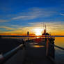 A Sunset On A Warf