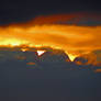 The Sunset And Clouds On Horizon