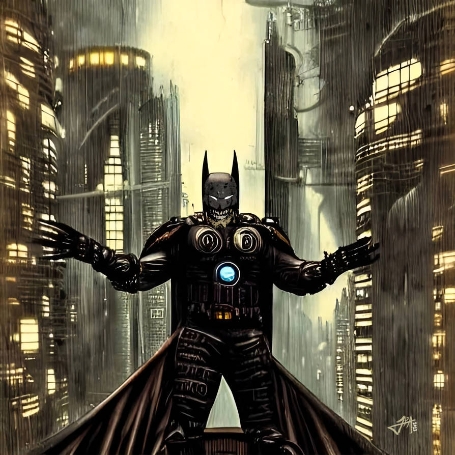 Batman Edited Tsutomu Nihei Batman AI generated and edited by ludy83 on DeviantArt