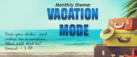 Monthly Theme July: Vacation Mode by SheduCatsDaily