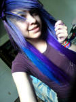 Purple and Blue hair
