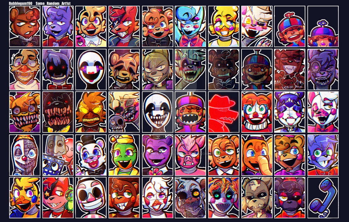UCN roster (redraw) by Bubblegum190 on DeviantArt