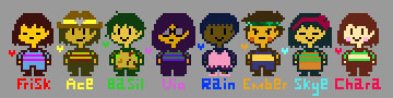 Undertale Human Sprites