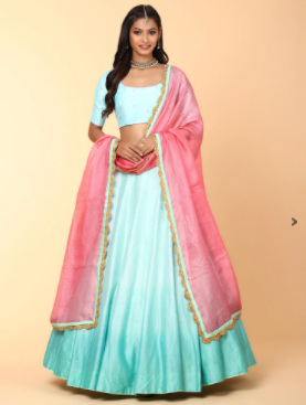 Silk Cotton Embroidered Lehenga Taneira by roopam25 on DeviantArt