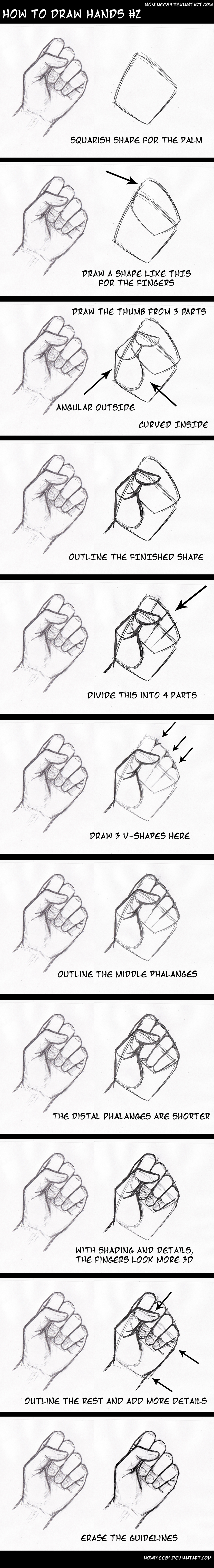 how to draw hands2