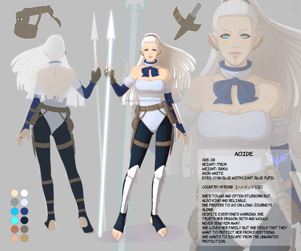 Character sheet: Aoide