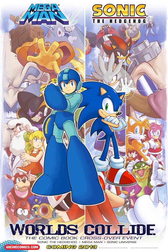 Sonic/Megaman Crossover Poster