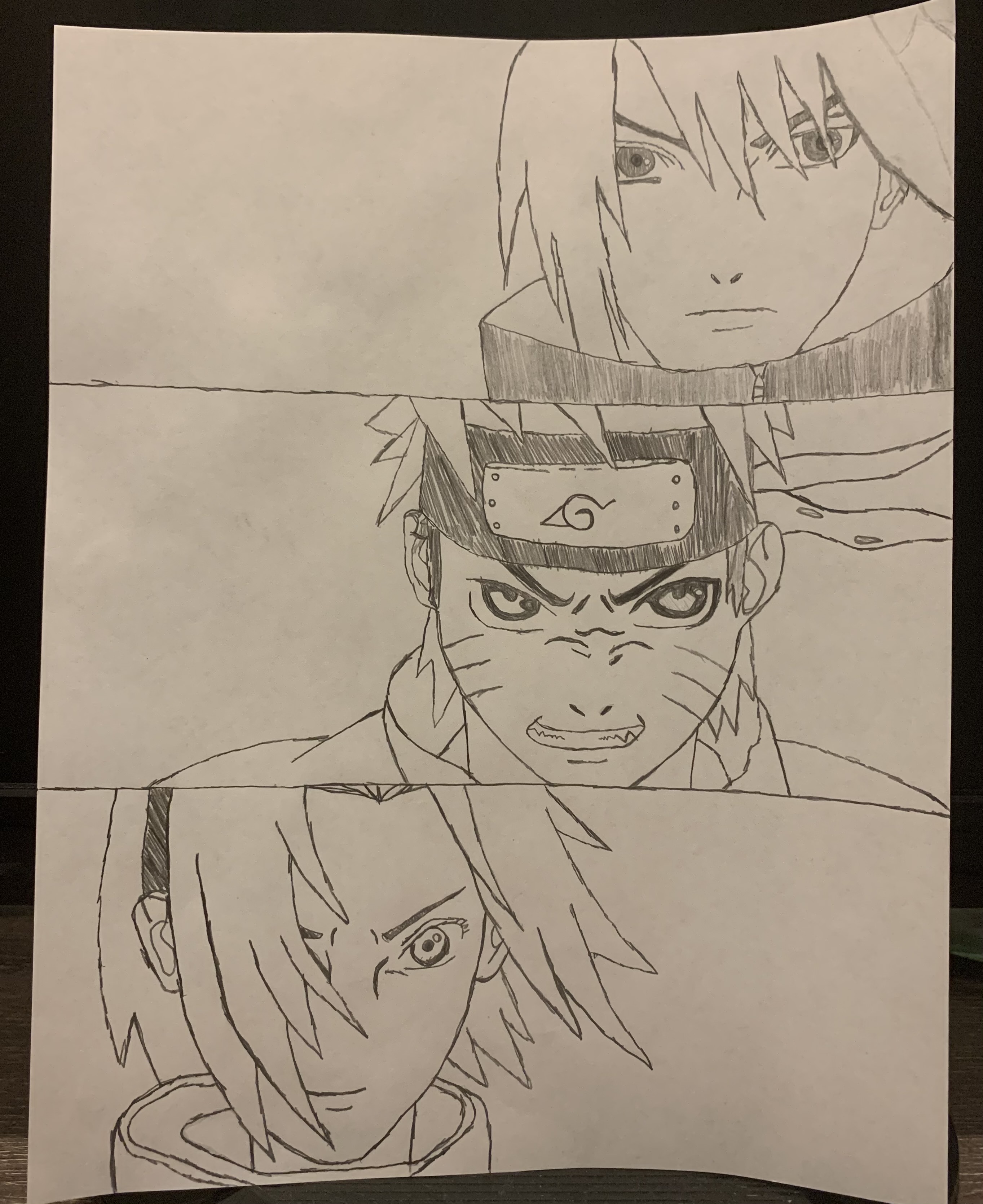 Speed Drawing - Sakura / Naruto / Sasuke 