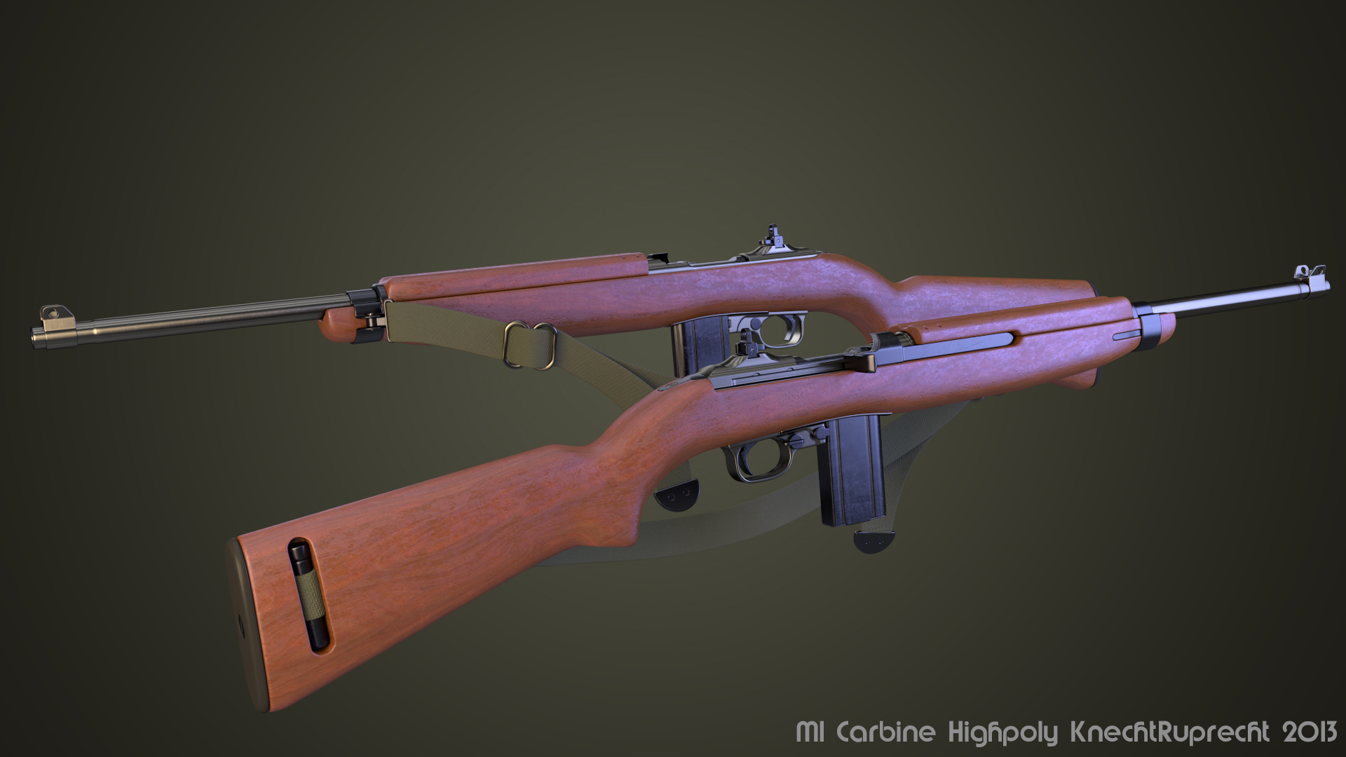 M1 Carbine Highpoly