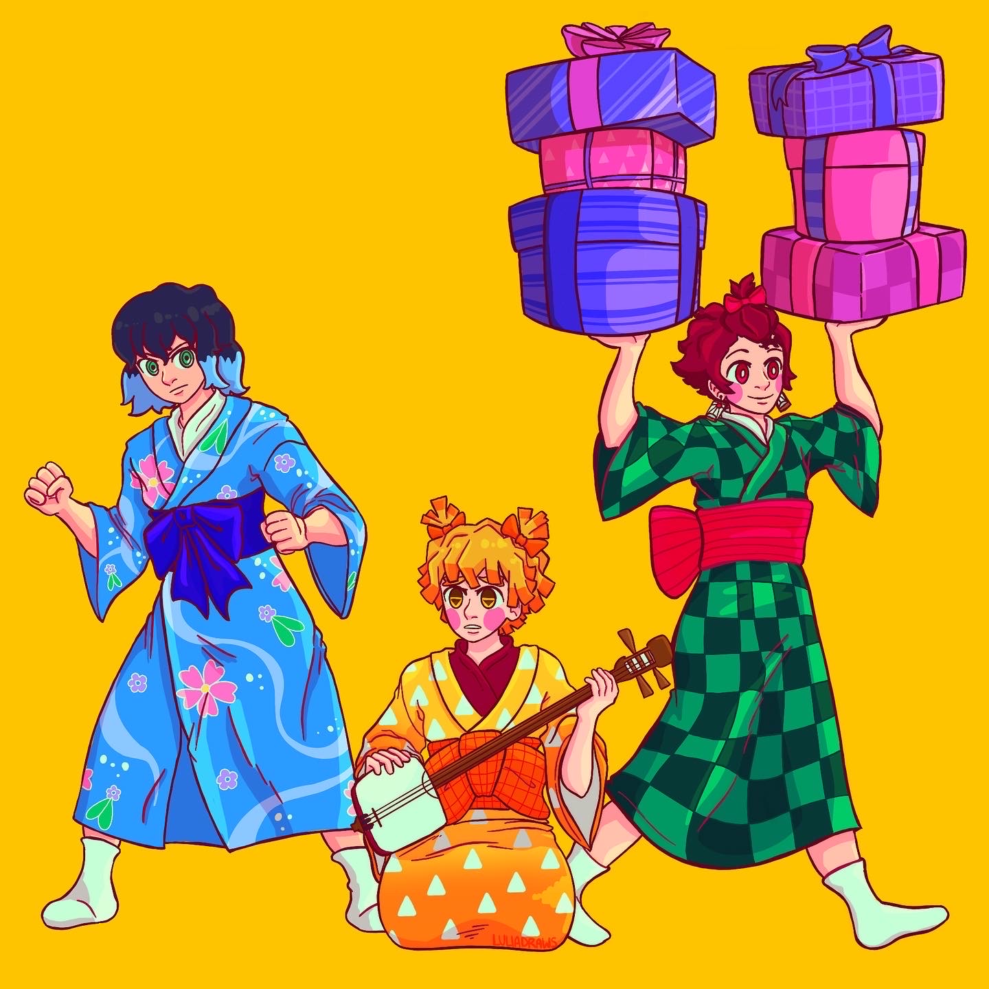 Inoko Zenko and Sumiko by LuliaDraws on DeviantArt