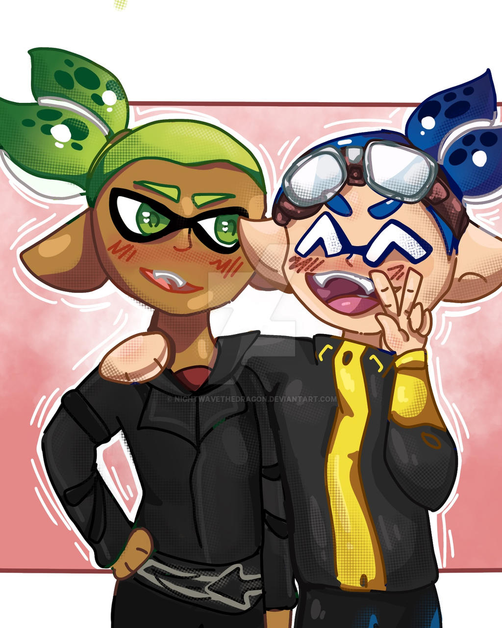 Splatoon Cute Rider Splatoon Manga-Goggles and Rider by NightWaveTheDragon on DeviantArt