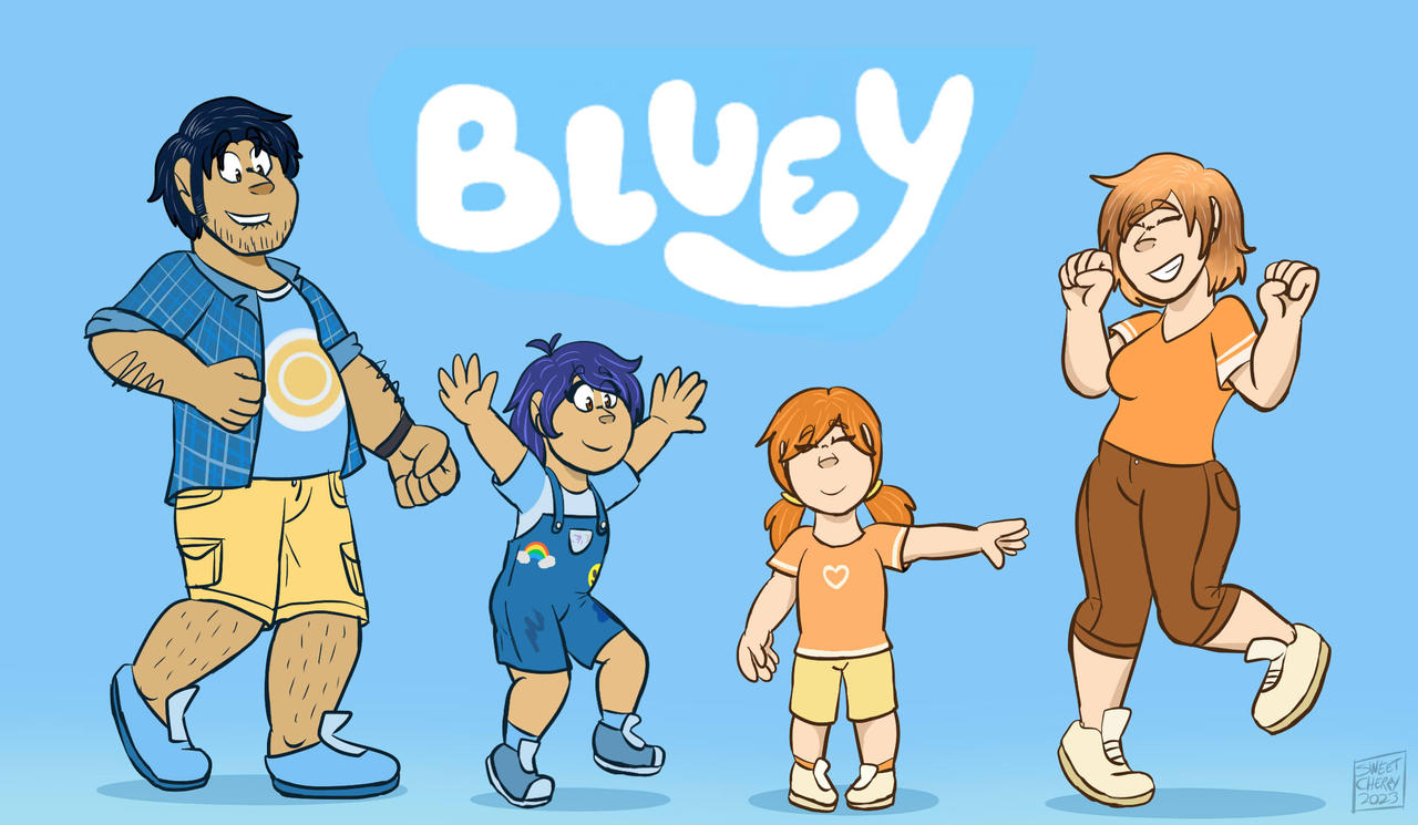 Bluey Adventure Deviantart Bluey by icecatkawaii on DeviantArt