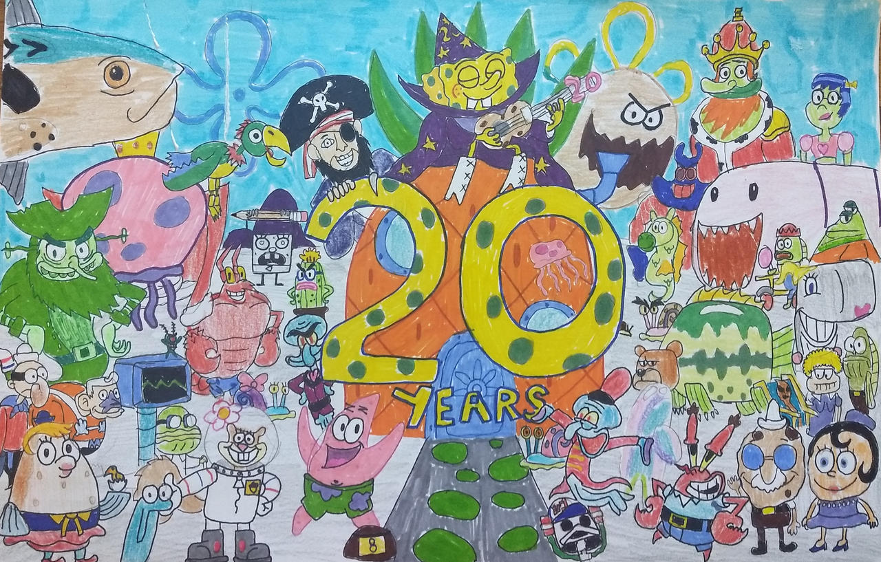 SpongeBob SquarePants 20 years by darthlord1997 on DeviantArt SpongeBob SquarePants 20 years by darthlord1997 on DeviantArt