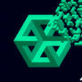 Isometric hexagon