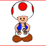 toad with mushrooms