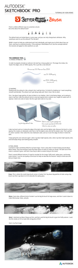 BKAB Autodesk SketchBook tutorial: The Airbrush